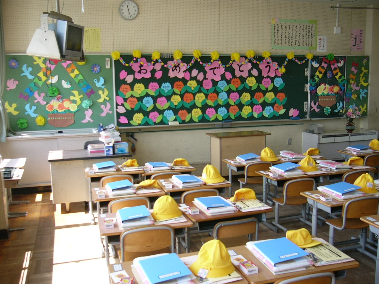 Decorated classroom