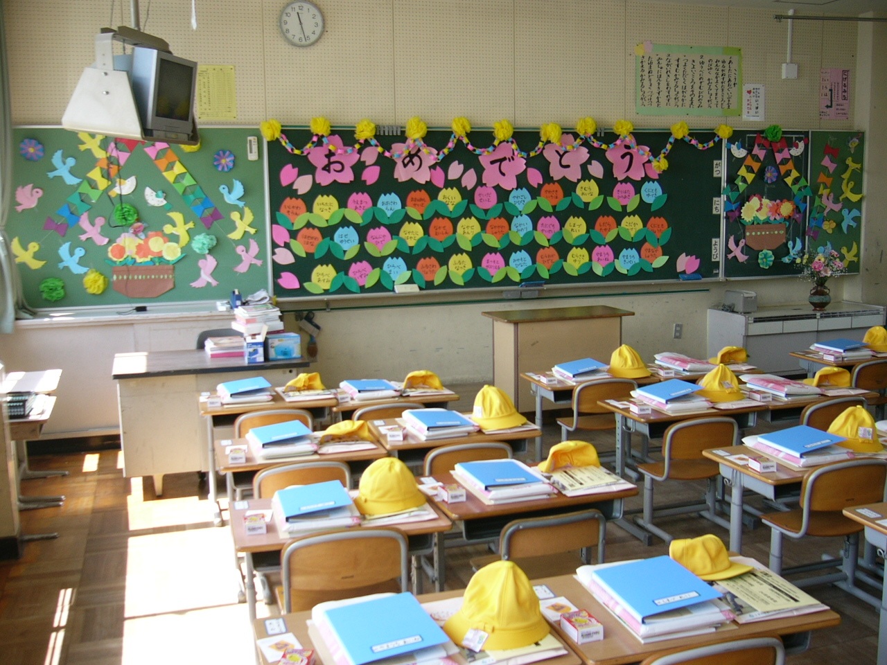 Decorated classroom