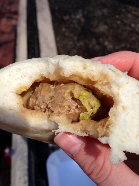 Baozi with pork stuffing